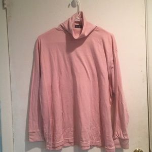 Super Soft Pink Turtleneck Long Sleeve